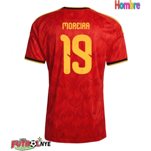 Camiseta Bélgica Diego Moreira #19 Primera Equipación Mundial 2026 manga corta
